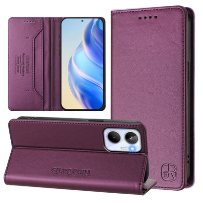 RC01 Dual-Folded Magnetic Suction RFID Leather Phone Case, For Realme 10T 5G / 10s 5G / 9i 5G Indian, For Realme GT3 5G / GT Neo 5 240W, For Realme GT 5G / GT Neo 5G, For Realme 10 Pro 5G, For Realme 10 Pro+ 5G, For Realme 10 4G Global                 ...