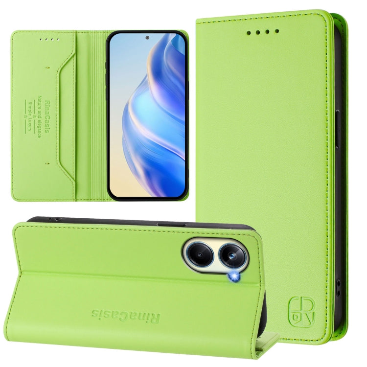 RC01 Dual-Folded Magnetic Suction RFID Leather Phone Case, For Realme 10T 5G / 10s 5G / 9i 5G Indian, For Realme GT3 5G / GT Neo 5 240W, For Realme GT 5G / GT Neo 5G, For Realme 10 Pro 5G, For Realme 10 Pro+ 5G, For Realme 10 4G Global                 ...