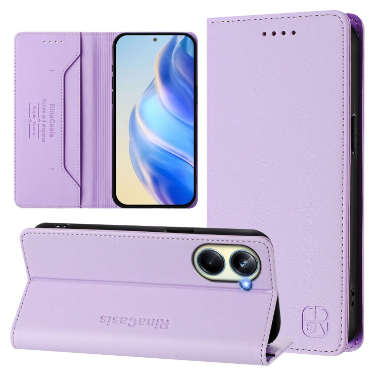 RC01 Dual-Folded Magnetic Suction RFID Leather Phone Case, For Realme 10T 5G / 10s 5G / 9i 5G Indian, For Realme GT3 5G / GT Neo 5 240W, For Realme GT 5G / GT Neo 5G, For Realme 10 Pro 5G, For Realme 10 Pro+ 5G, For Realme 10 4G Global                 ...
