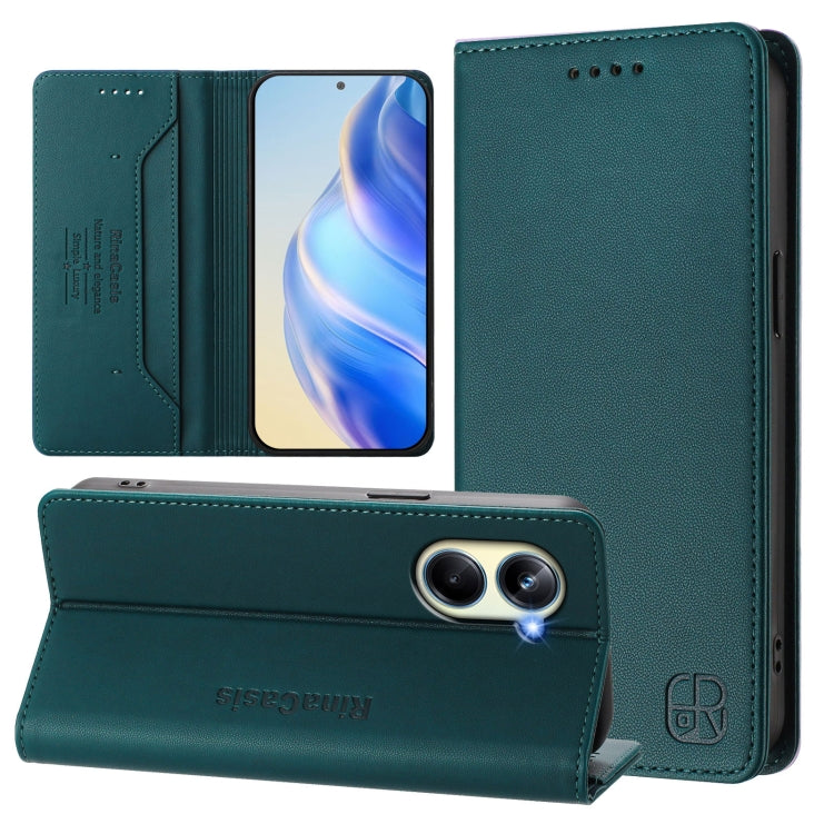 RC01 Dual-Folded Magnetic Suction RFID Leather Phone Case, For Realme 10T 5G / 10s 5G / 9i 5G Indian, For Realme GT3 5G / GT Neo 5 240W, For Realme GT 5G / GT Neo 5G, For Realme 10 Pro 5G, For Realme 10 Pro+ 5G, For Realme 10 4G Global                 ...