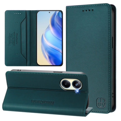 RC01 Dual-Folded Magnetic Suction RFID Leather Phone Case, For Realme 10T 5G / 10s 5G / 9i 5G Indian, For Realme GT3 5G / GT Neo 5 240W, For Realme GT 5G / GT Neo 5G, For Realme 10 Pro 5G, For Realme 10 Pro+ 5G, For Realme 10 4G Global                 ...