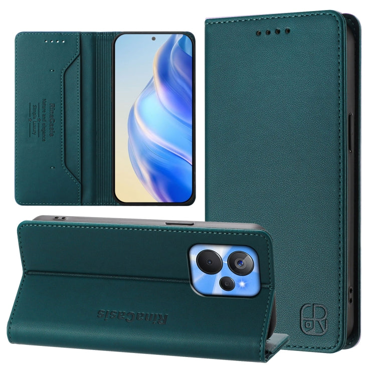 RC01 Dual-Folded Magnetic Suction RFID Leather Phone Case, For Realme 10T 5G / 10s 5G / 9i 5G Indian, For Realme GT3 5G / GT Neo 5 240W, For Realme GT 5G / GT Neo 5G, For Realme 10 Pro 5G, For Realme 10 Pro+ 5G, For Realme 10 4G Global                 ...