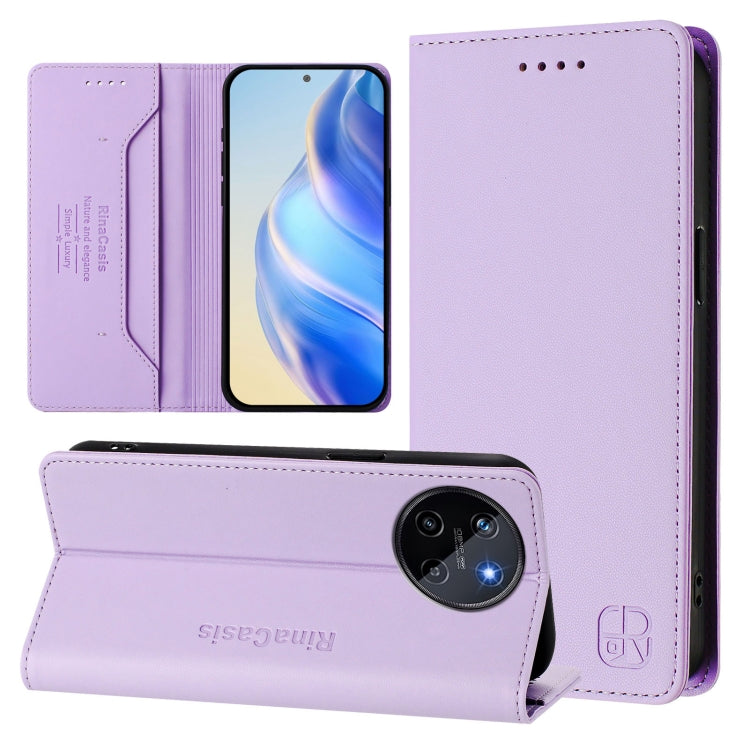 RC01 Dual-Folded Magnetic Suction RFID Leather Phone Case, For Realme P1 Pro, For Realme 12+ 5G / Narzo 70 Pro 5G India, For Realme 12 5G Global, For Realme Note 50 4G / C51 4G / C53 4G, For Realme C67 4G Global, For Realme 11 4G Global                ...