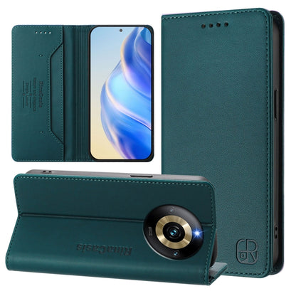 RC01 Dual-Folded Magnetic Suction RFID Leather Phone Case, For Realme P1 Pro, For Realme 12+ 5G / Narzo 70 Pro 5G India, For Realme 12 5G Global, For Realme Note 50 4G / C51 4G / C53 4G, For Realme C67 4G Global, For Realme 11 4G Global                ...