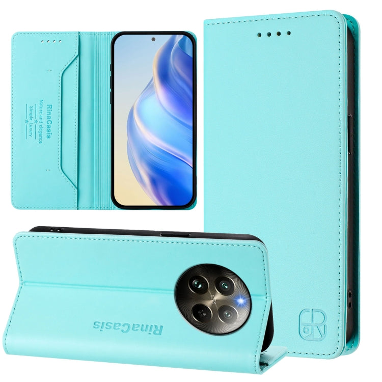 RC01 Dual-Folded Magnetic Suction RFID Leather Phone Case, For Realme P1 Pro, For Realme 12+ 5G / Narzo 70 Pro 5G India, For Realme 12 5G Global, For Realme Note 50 4G / C51 4G / C53 4G, For Realme C67 4G Global, For Realme 11 4G Global                ...