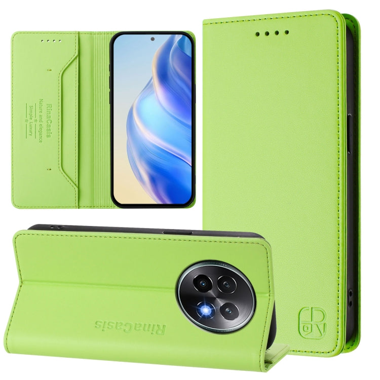 RC01 Dual-Folded Magnetic Suction RFID Leather Phone Case, For Realme C71 4G India, For Realme 15 5G / 15 Pro 5G, For Realme C71 4G Global, For Realme 14 Pro+ 5G, For Realme 14 Pro 5G, For Realme GT 7 Pro 5G, For Realme C63 5G Global                   ...