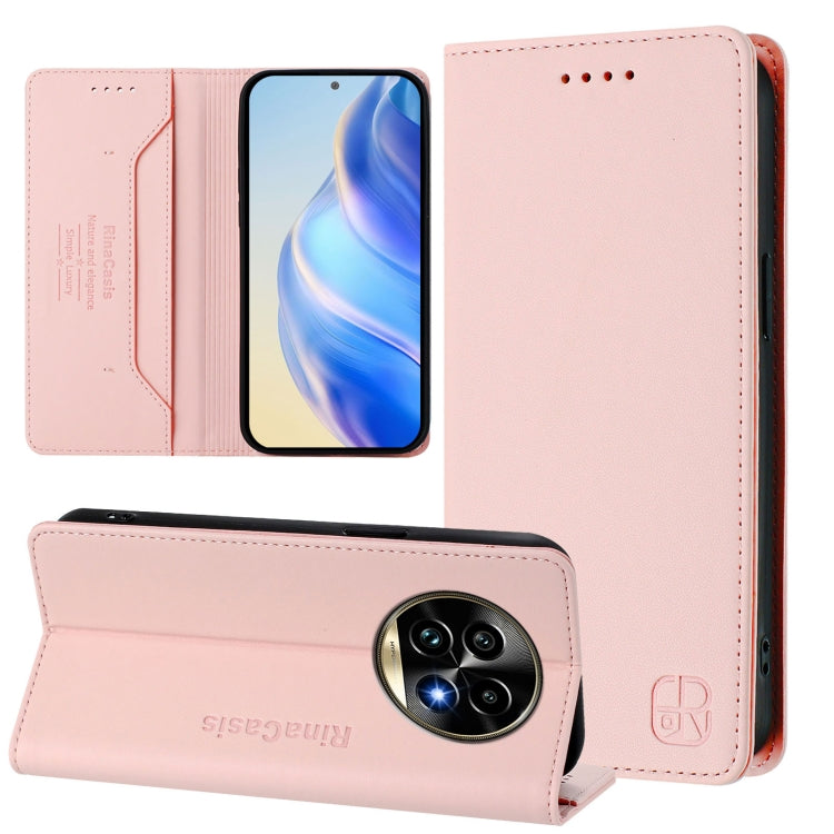 RC01 Dual-Folded Magnetic Suction RFID Leather Phone Case, For Realme C71 4G India, For Realme 15 5G / 15 Pro 5G, For Realme C71 4G Global, For Realme 14 Pro+ 5G, For Realme 14 Pro 5G, For Realme GT 7 Pro 5G, For Realme C63 5G Global                   ...