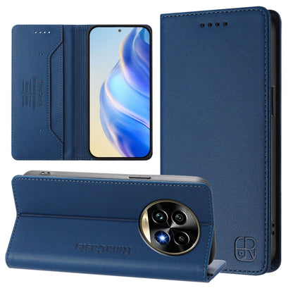 RC01 Dual-Folded Magnetic Suction RFID Leather Phone Case, For Realme C71 4G India, For Realme 15 5G / 15 Pro 5G, For Realme C71 4G Global, For Realme 14 Pro+ 5G, For Realme 14 Pro 5G, For Realme GT 7 Pro 5G, For Realme C63 5G Global                   ...