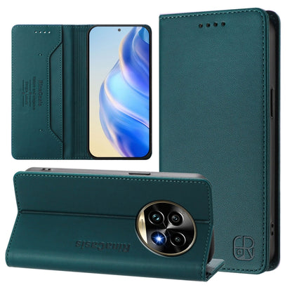 RC01 Dual-Folded Magnetic Suction RFID Leather Phone Case, For Realme C71 4G India, For Realme 15 5G / 15 Pro 5G, For Realme C71 4G Global, For Realme 14 Pro+ 5G, For Realme 14 Pro 5G, For Realme GT 7 Pro 5G, For Realme C63 5G Global                   ...
