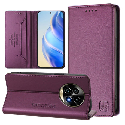 RC01 Dual-Folded Magnetic Suction RFID Leather Phone Case, For Realme C71 4G India, For Realme 15 5G / 15 Pro 5G, For Realme C71 4G Global, For Realme 14 Pro+ 5G, For Realme 14 Pro 5G, For Realme GT 7 Pro 5G, For Realme C63 5G Global                   ...