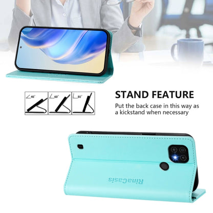 RC01 Dual-Folded Magnetic Suction RFID Leather Phone Case, For Realme C20 / C11 2021 / C21, For Realme C21Y, For Realme C25 / C15 / C12 / C25s, For Realme 8 4G / 8 Pro 4G
