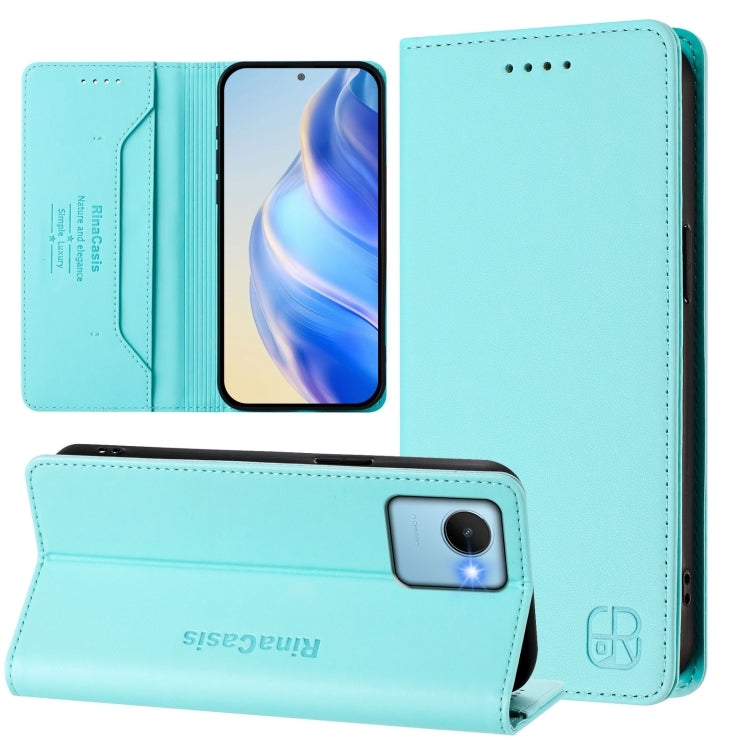 RC01 Dual-Folded Magnetic Suction RFID Leather Phone Case, For Realme 10T 5G / 10s 5G / 9i 5G Indian, For Realme GT3 5G / GT Neo 5 240W, For Realme GT 5G / GT Neo 5G, For Realme 10 Pro 5G, For Realme 10 Pro+ 5G, For Realme 10 4G Global                 ...