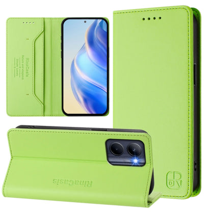 RC01 Dual-Folded Magnetic Suction RFID Leather Phone Case, For Realme P1 Pro, For Realme 12+ 5G / Narzo 70 Pro 5G India, For Realme 12 5G Global, For Realme Note 50 4G / C51 4G / C53 4G, For Realme C67 4G Global, For Realme 11 4G Global                ...