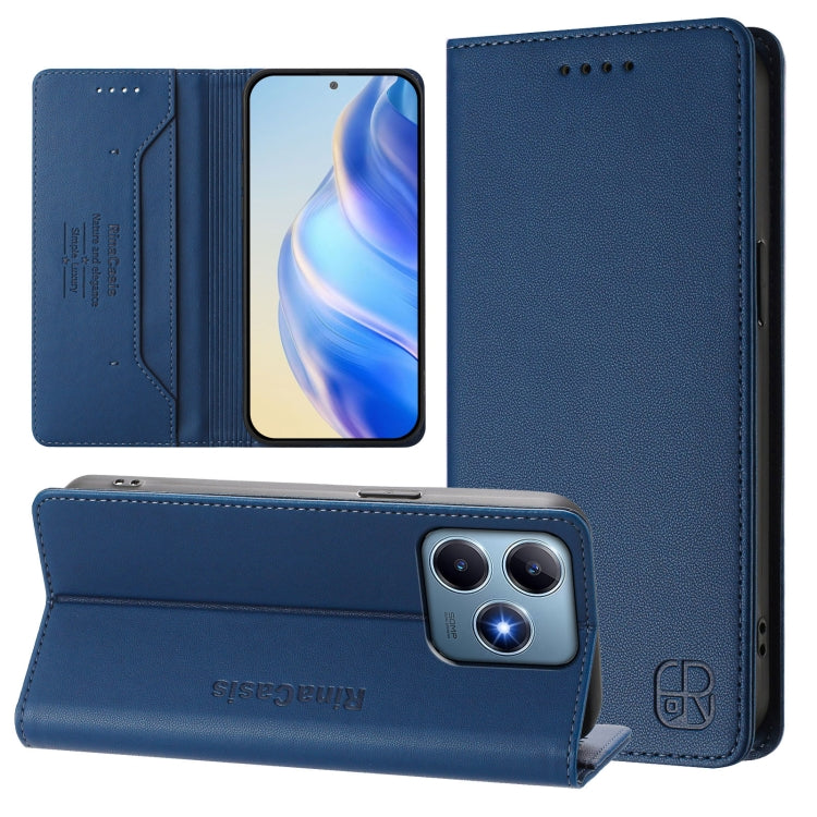 RC01 Dual-Folded Magnetic Suction RFID Leather Phone Case, For Realme C71 4G India, For Realme 15 5G / 15 Pro 5G, For Realme C71 4G Global, For Realme 14 Pro+ 5G, For Realme 14 Pro 5G, For Realme GT 7 Pro 5G, For Realme C63 5G Global                   ...