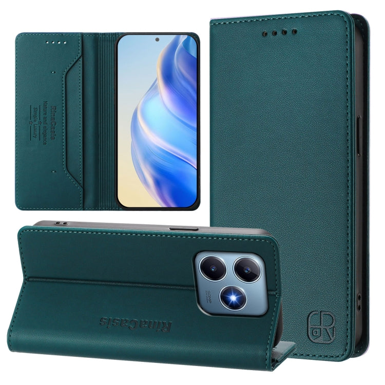 RC01 Dual-Folded Magnetic Suction RFID Leather Phone Case, For Realme C71 4G India, For Realme 15 5G / 15 Pro 5G, For Realme C71 4G Global, For Realme 14 Pro+ 5G, For Realme 14 Pro 5G, For Realme GT 7 Pro 5G, For Realme C63 5G Global                   ...