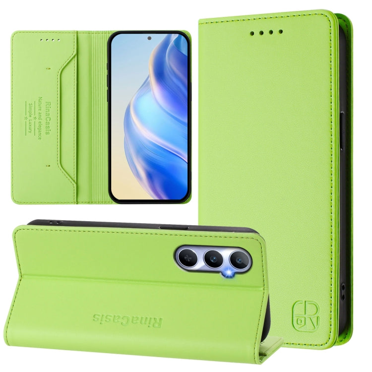 RC01 Dual-Folded Magnetic Suction RFID Leather Phone Case, For Realme P1 Pro, For Realme 12+ 5G / Narzo 70 Pro 5G India, For Realme 12 5G Global, For Realme Note 50 4G / C51 4G / C53 4G, For Realme C67 4G Global, For Realme 11 4G Global                ...