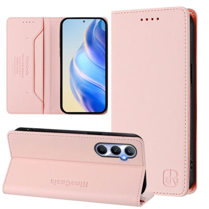RC01 Dual-Folded Magnetic Suction RFID Leather Phone Case, For Realme P1 Pro, For Realme 12+ 5G / Narzo 70 Pro 5G India, For Realme 12 5G Global, For Realme Note 50 4G / C51 4G / C53 4G, For Realme C67 4G Global, For Realme 11 4G Global                ...
