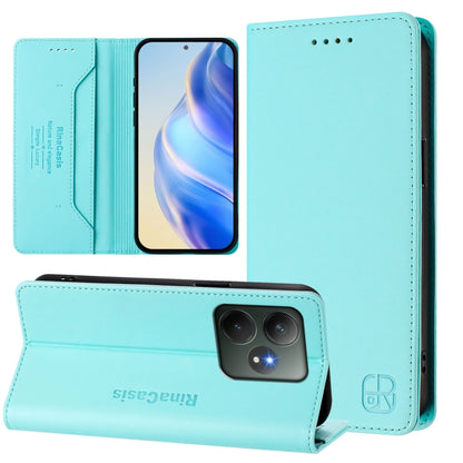 RC01 Dual-Folded Magnetic Suction RFID Leather Phone Case, For Realme C71 4G India, For Realme 15 5G / 15 Pro 5G, For Realme C71 4G Global, For Realme 14 Pro+ 5G, For Realme 14 Pro 5G, For Realme GT 7 Pro 5G, For Realme C63 5G Global                   ...