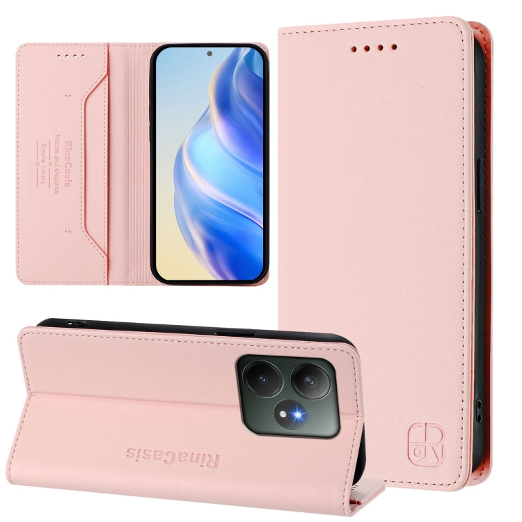 RC01 Dual-Folded Magnetic Suction RFID Leather Phone Case, For Realme C71 4G India, For Realme 15 5G / 15 Pro 5G, For Realme C71 4G Global, For Realme 14 Pro+ 5G, For Realme 14 Pro 5G, For Realme GT 7 Pro 5G, For Realme C63 5G Global                   ...