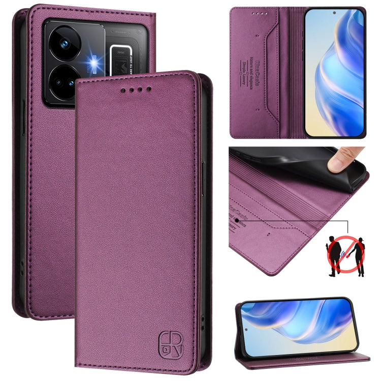 RC01 Dual-Folded Magnetic Suction RFID Leather Phone Case, For Realme 10T 5G / 10s 5G / 9i 5G Indian, For Realme GT3 5G / GT Neo 5 240W, For Realme GT 5G / GT Neo 5G, For Realme 10 Pro 5G, For Realme 10 Pro+ 5G, For Realme 10 4G Global                 ...
