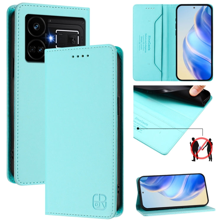 RC01 Dual-Folded Magnetic Suction RFID Leather Phone Case, For Realme P1 Pro, For Realme 12+ 5G / Narzo 70 Pro 5G India, For Realme 12 5G Global, For Realme Note 50 4G / C51 4G / C53 4G, For Realme C67 4G Global, For Realme 11 4G Global                ...