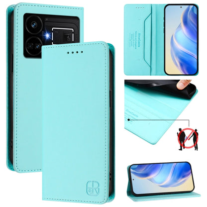 RC01 Dual-Folded Magnetic Suction RFID Leather Phone Case, For Realme P1 Pro, For Realme 12+ 5G / Narzo 70 Pro 5G India, For Realme 12 5G Global, For Realme Note 50 4G / C51 4G / C53 4G, For Realme C67 4G Global, For Realme 11 4G Global                ...