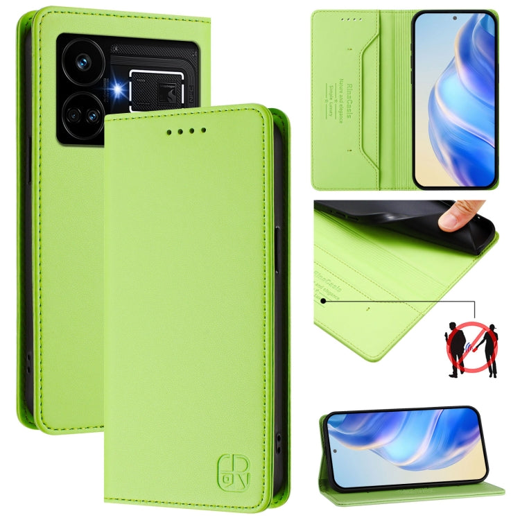 RC01 Dual-Folded Magnetic Suction RFID Leather Phone Case, For Realme P1 Pro, For Realme 12+ 5G / Narzo 70 Pro 5G India, For Realme 12 5G Global, For Realme Note 50 4G / C51 4G / C53 4G, For Realme C67 4G Global, For Realme 11 4G Global                ...