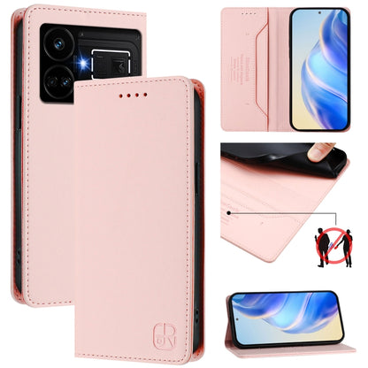 RC01 Dual-Folded Magnetic Suction RFID Leather Phone Case, For Realme P1 Pro, For Realme 12+ 5G / Narzo 70 Pro 5G India, For Realme 12 5G Global, For Realme Note 50 4G / C51 4G / C53 4G, For Realme C67 4G Global, For Realme 11 4G Global                ...