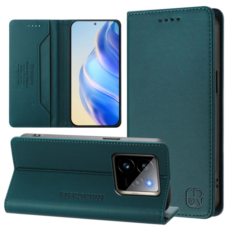 RC01 Dual-Folded Magnetic Suction RFID Leather Phone Case, For Realme C71 4G India, For Realme 15 5G / 15 Pro 5G, For Realme C71 4G Global, For Realme 14 Pro+ 5G, For Realme 14 Pro 5G, For Realme GT 7 Pro 5G, For Realme C63 5G Global                   ...