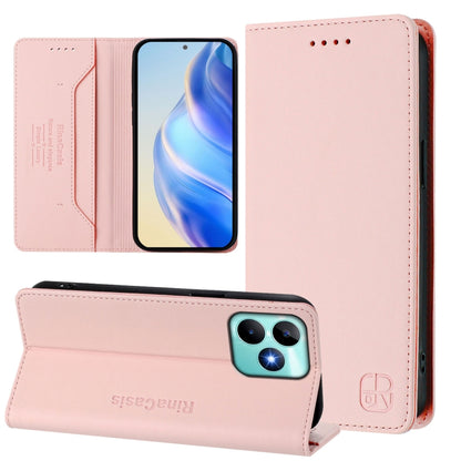 RC01 Dual-Folded Magnetic Suction RFID Leather Phone Case, For Realme P1 Pro, For Realme 12+ 5G / Narzo 70 Pro 5G India, For Realme 12 5G Global, For Realme Note 50 4G / C51 4G / C53 4G, For Realme C67 4G Global, For Realme 11 4G Global                ...