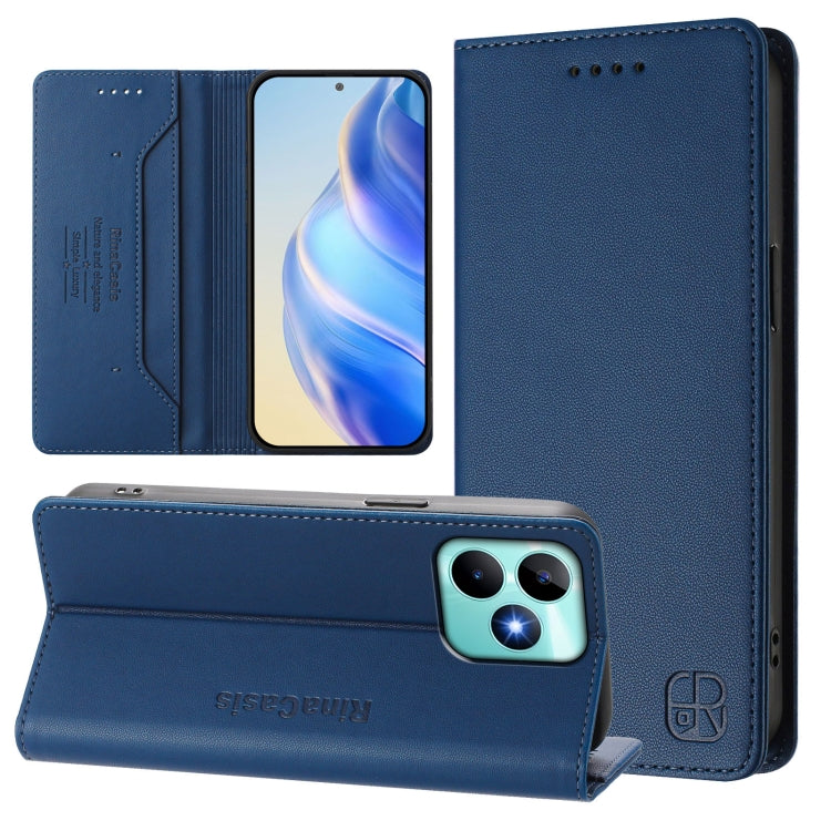 RC01 Dual-Folded Magnetic Suction RFID Leather Phone Case, For Realme P1 Pro, For Realme 12+ 5G / Narzo 70 Pro 5G India, For Realme 12 5G Global, For Realme Note 50 4G / C51 4G / C53 4G, For Realme C67 4G Global, For Realme 11 4G Global                ...