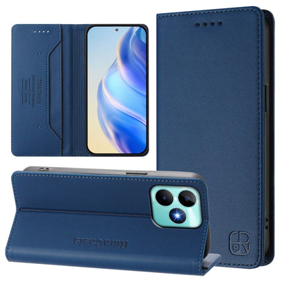 RC01 Dual-Folded Magnetic Suction RFID Leather Phone Case, For Realme P1 Pro, For Realme 12+ 5G / Narzo 70 Pro 5G India, For Realme 12 5G Global, For Realme Note 50 4G / C51 4G / C53 4G, For Realme C67 4G Global, For Realme 11 4G Global                ...