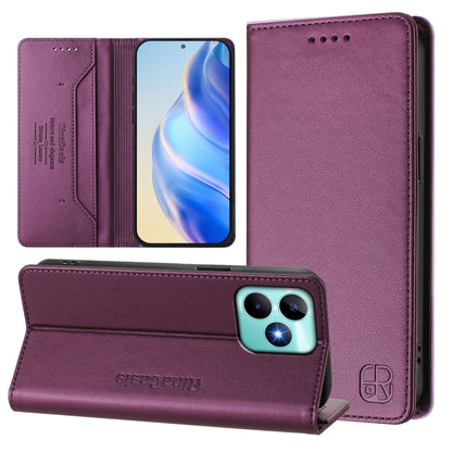 RC01 Dual-Folded Magnetic Suction RFID Leather Phone Case, For Realme P1 Pro, For Realme 12+ 5G / Narzo 70 Pro 5G India, For Realme 12 5G Global, For Realme Note 50 4G / C51 4G / C53 4G, For Realme C67 4G Global, For Realme 11 4G Global                ...