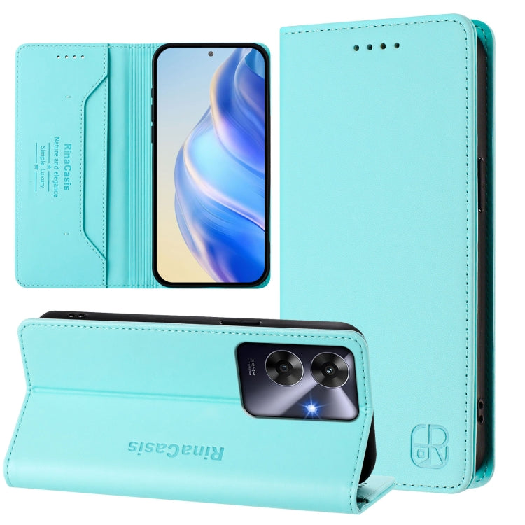 RC01 Dual-Folded Magnetic Suction RFID Leather Phone Case, For Realme C71 4G India, For Realme 15 5G / 15 Pro 5G, For Realme C71 4G Global, For Realme 14 Pro+ 5G, For Realme 14 Pro 5G, For Realme GT 7 Pro 5G, For Realme C63 5G Global                   ...