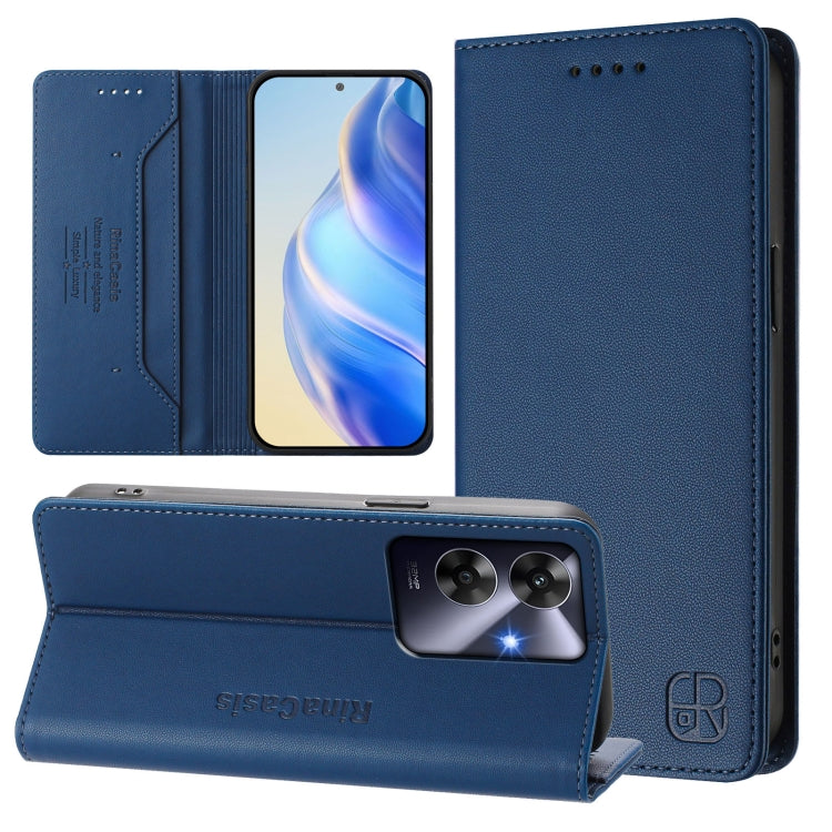 RC01 Dual-Folded Magnetic Suction RFID Leather Phone Case, For Realme C71 4G India, For Realme 15 5G / 15 Pro 5G, For Realme C71 4G Global, For Realme 14 Pro+ 5G, For Realme 14 Pro 5G, For Realme GT 7 Pro 5G, For Realme C63 5G Global                   ...