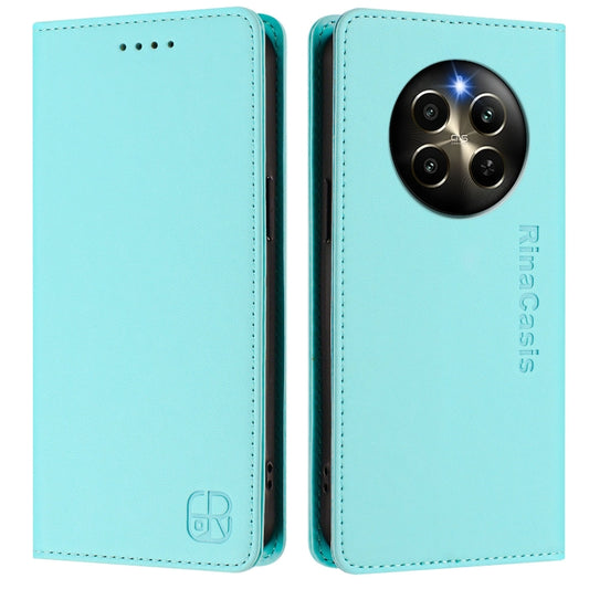 RC01 Dual-Folded Magnetic Suction RFID Leather Phone Case, For Realme P1 Pro, For Realme 12+ 5G / Narzo 70 Pro 5G India, For Realme 12 5G Global, For Realme Note 50 4G / C51 4G / C53 4G, For Realme C67 4G Global, For Realme 11 4G Global                ...