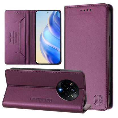 RC01 Dual-Folded Magnetic Suction RFID Leather Phone Case, For Realme C71 4G India, For Realme 15 5G / 15 Pro 5G, For Realme C71 4G Global, For Realme 14 Pro+ 5G, For Realme 14 Pro 5G, For Realme GT 7 Pro 5G, For Realme C63 5G Global                   ...