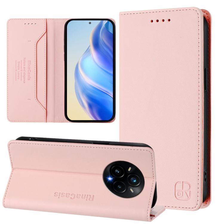 RC01 Dual-Folded Magnetic Suction RFID Leather Phone Case, For Realme C71 4G India, For Realme 15 5G / 15 Pro 5G, For Realme C71 4G Global, For Realme 14 Pro+ 5G, For Realme 14 Pro 5G, For Realme GT 7 Pro 5G, For Realme C63 5G Global                   ...