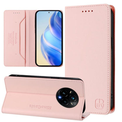 RC01 Dual-Folded Magnetic Suction RFID Leather Phone Case, For Realme C71 4G India, For Realme 15 5G / 15 Pro 5G, For Realme C71 4G Global, For Realme 14 Pro+ 5G, For Realme 14 Pro 5G, For Realme GT 7 Pro 5G, For Realme C63 5G Global                   ...