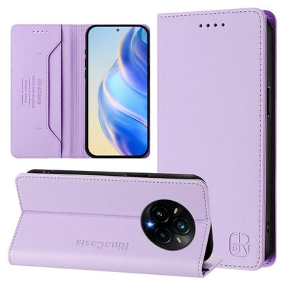 RC01 Dual-Folded Magnetic Suction RFID Leather Phone Case, For Realme C71 4G India, For Realme 15 5G / 15 Pro 5G, For Realme C71 4G Global, For Realme 14 Pro+ 5G, For Realme 14 Pro 5G, For Realme GT 7 Pro 5G, For Realme C63 5G Global                   ...