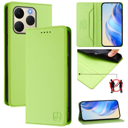 RC01 Dual-Folded Magnetic Suction RFID Leather Phone Case, For Realme P4x / OnePlus CE6 Lite, For Realme 16T 5G, For Realme P4 Power 5G, For Realme Note 80 4G Global, For Realme 16 5G Global, For Realme 16 Pro+ 5G Global, For Realme 16 Pro 5G Global   ...