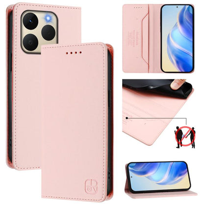 RC01 Dual-Folded Magnetic Suction RFID Leather Phone Case, For Realme P4x / OnePlus CE6 Lite, For Realme 16T 5G, For Realme P4 Power 5G, For Realme Note 80 4G Global, For Realme 16 5G Global, For Realme 16 Pro+ 5G Global, For Realme 16 Pro 5G Global   ...