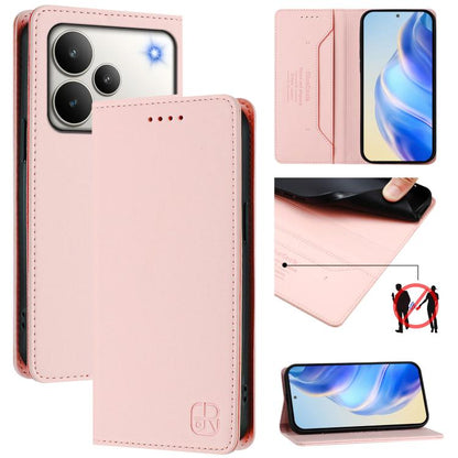 RC01 Dual-Folded Magnetic Suction RFID Leather Phone Case, For Realme P4x / OnePlus CE6 Lite, For Realme 16T 5G, For Realme P4 Power 5G, For Realme Note 80 4G Global, For Realme 16 5G Global, For Realme 16 Pro+ 5G Global, For Realme 16 Pro 5G Global   ...