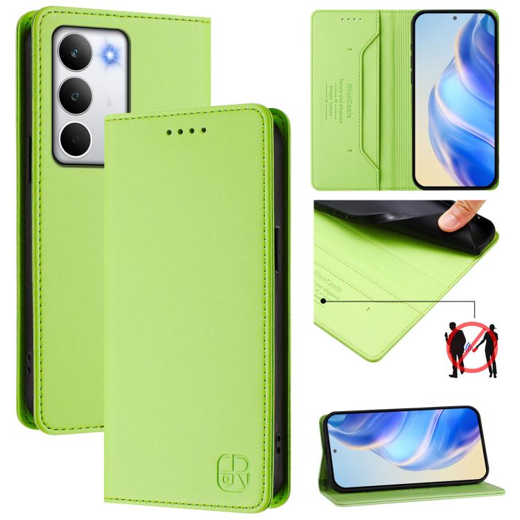 RC01 Dual-Folded Magnetic Suction RFID Leather Phone Case, For Realme C71 4G India, For Realme 15 5G / 15 Pro 5G, For Realme C71 4G Global, For Realme 14 Pro+ 5G, For Realme 14 Pro 5G, For Realme GT 7 Pro 5G, For Realme C63 5G Global                   ...