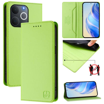 RC01 Dual-Folded Magnetic Suction RFID Leather Phone Case, For Realme C71 4G India, For Realme 15 5G / 15 Pro 5G, For Realme C71 4G Global, For Realme 14 Pro+ 5G, For Realme 14 Pro 5G, For Realme GT 7 Pro 5G, For Realme C63 5G Global                   ...