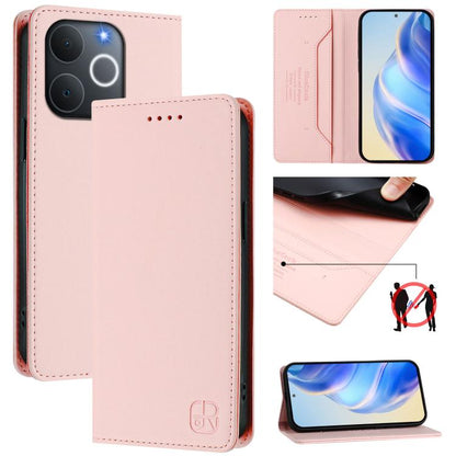 RC01 Dual-Folded Magnetic Suction RFID Leather Phone Case, For Realme C71 4G India, For Realme 15 5G / 15 Pro 5G, For Realme C71 4G Global, For Realme 14 Pro+ 5G, For Realme 14 Pro 5G, For Realme GT 7 Pro 5G, For Realme C63 5G Global                   ...