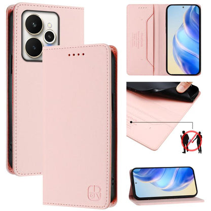 RC01 Dual-Folded Magnetic Suction RFID Leather Phone Case, For Realme C71 4G India, For Realme 15 5G / 15 Pro 5G, For Realme C71 4G Global, For Realme 14 Pro+ 5G, For Realme 14 Pro 5G, For Realme GT 7 Pro 5G, For Realme C63 5G Global                   ...