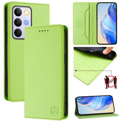 RC01 Dual-Folded Magnetic Suction RFID Leather Phone Case, For Realme P4x / OnePlus CE6 Lite, For Realme 16T 5G, For Realme P4 Power 5G, For Realme Note 80 4G Global, For Realme 16 5G Global, For Realme 16 Pro+ 5G Global, For Realme 16 Pro 5G Global   ...
