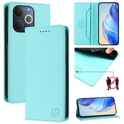 RC01 Dual-Folded Magnetic Suction RFID Leather Phone Case, For Realme P4x / OnePlus CE6 Lite, For Realme 16T 5G, For Realme P4 Power 5G, For Realme Note 80 4G Global, For Realme 16 5G Global, For Realme 16 Pro+ 5G Global, For Realme 16 Pro 5G Global   ...