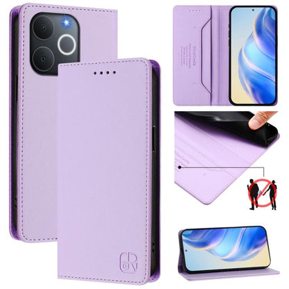RC01 Dual-Folded Magnetic Suction RFID Leather Phone Case, For Realme P4x / OnePlus CE6 Lite, For Realme 16T 5G, For Realme P4 Power 5G, For Realme Note 80 4G Global, For Realme 16 5G Global, For Realme 16 Pro+ 5G Global, For Realme 16 Pro 5G Global   ...